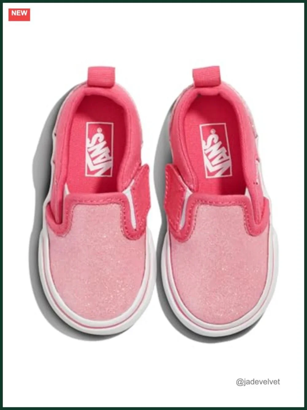 Girls Slip-on Sneakers with Stretchy Panels and Hook-and-Loop Strap